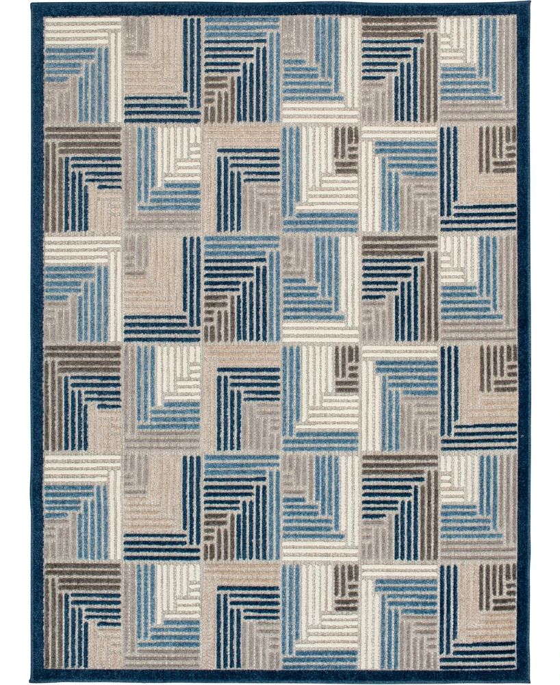 Closeout! Northern Weavers Britta Bri-05 5'3" x 7' Outdoor Area Rug