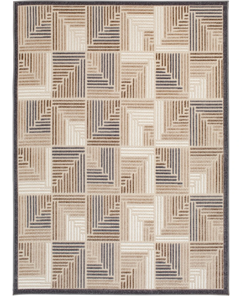 Closeout! Northern Weavers Britta Bri-05 5'3" x 7' Outdoor Area Rug
