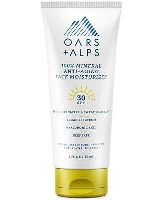 Oars + Alps 100% Mineral Anti-Aging Face Moisturizer Spf 30, 2-oz.
