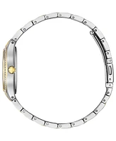 Citizen Eco-Drive Women's Silhouette Crystal Two-Tone Stainless Steel Bracelet Watch 30mm