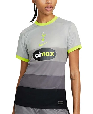 Women's Black and Gray Tottenham Hotspur 2020/21 Fourth Stadium Air Max Replica Jersey