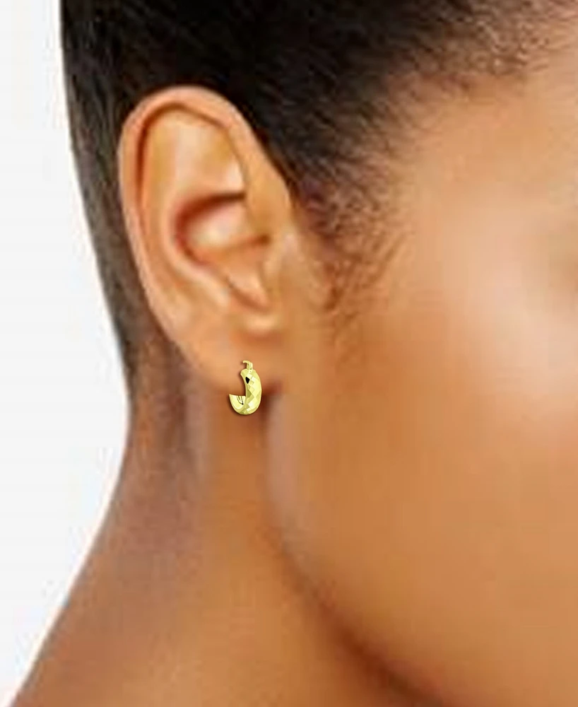 Giani Bernini Faceted Small Hoop Earrings, 15mm, Created for Macy's