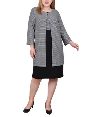 Ny Collection Plus Two Piece Dress Set