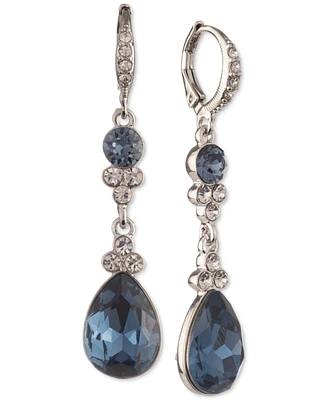 Givenchy Pear-Shape Crystal Double Drop Earrings