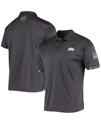 Men's Charcoal Cal Bears Oht Military Inspired Appreciation Digital Camo Polo