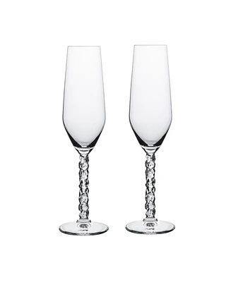 Orrefors Carat Champagne Glass Set, 2 Pieces