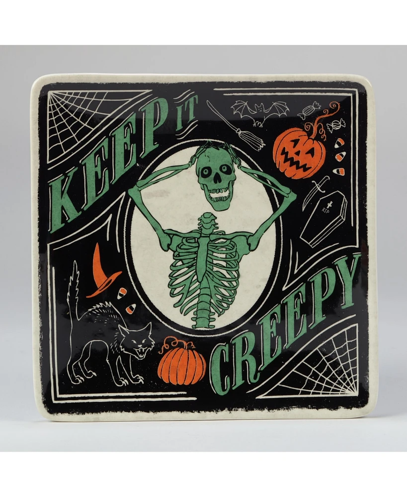 Certified International Scaredy Cat Dessert Plate, Set of 4
