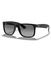 Ray-Ban Unisex Polarized Low Bridge Fit Sunglasses, RB4165F Justin Classic
