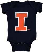 Infant Navy Illinois Fighting Illini Big Logo Bodysuit