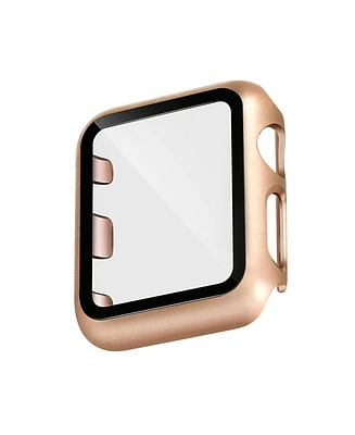 WITHit Rose Gold-Tone Protective Glass with Integrated Protective Case designed for 42mm (Series 1-3 only) Apple Watch