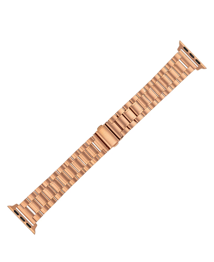 WITHit Rose Gold-Tone Stainless Steel Y-Link Bracelet designed for Apple Watch 42mm (Series 10) & 38/40/41mm