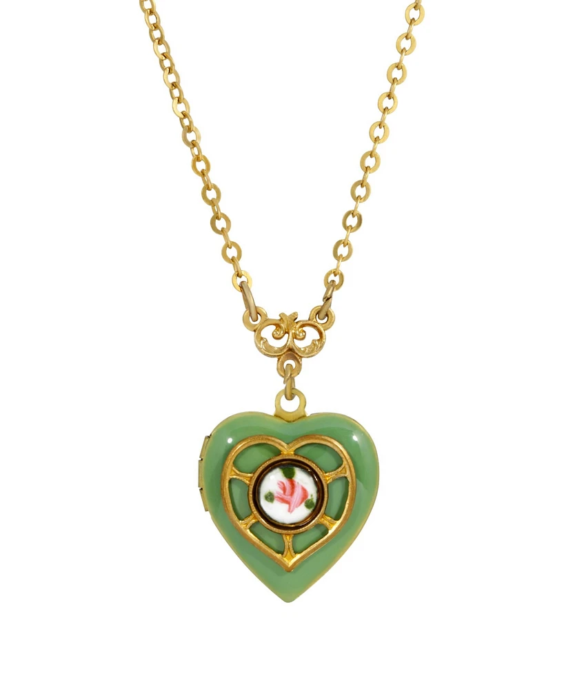 2028 Heart Locket Necklace
