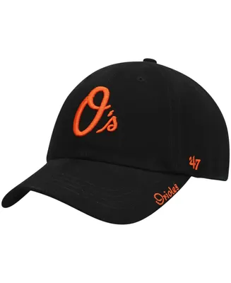 Women's Black Baltimore Orioles Team Miata Clean Up Adjustable Hat