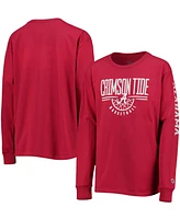 Big Boys and Girls Crimson Alabama Crimson Tide Basketball Long Sleeve T-shirt