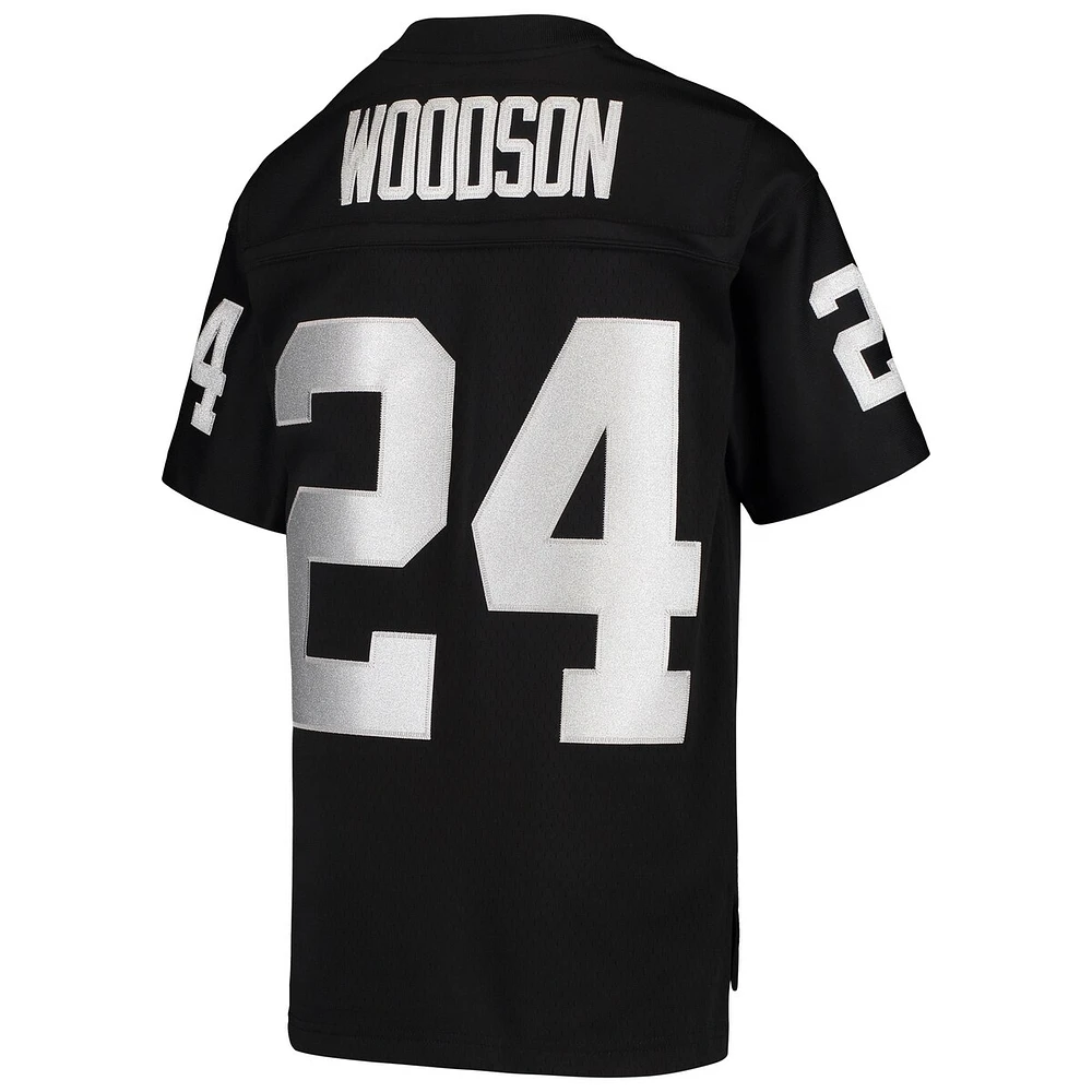 Mitchell & Ness Big Boys and Girls Charles Woodson Black Las Vegas Raiders 1998 Legacy Retired Player Jersey