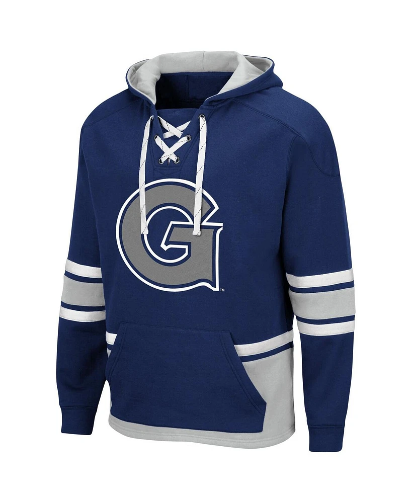 Men's Navy Georgetown Hoyas Lace Up 3.0 Pullover Hoodie