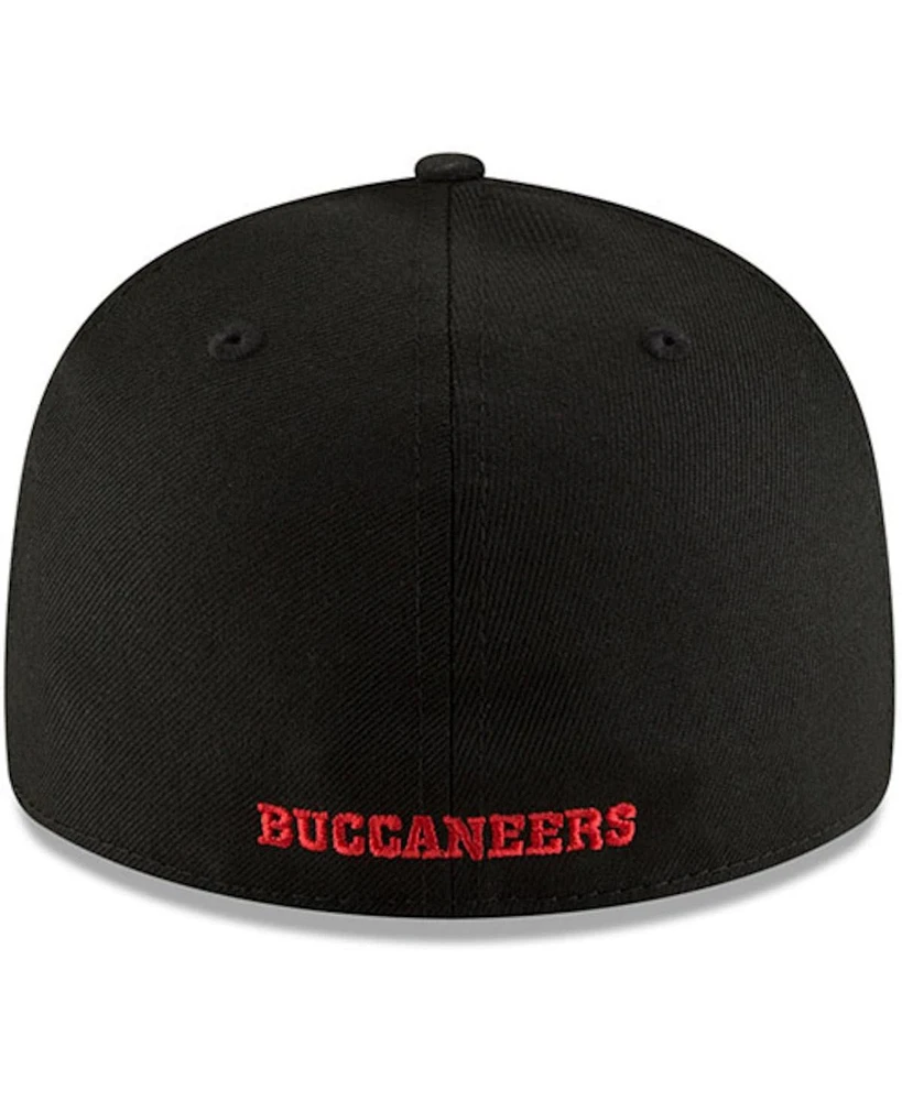 Men's Black Tampa Bay Buccaneers Omaha Throwback Low Profile 59FIFTY Fitted Hat