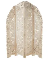 Mango Wood Eclectic Room Divider Screen