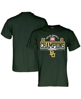 Men's Blue 84 Green Baylor Bears 2021 Big 12 Football Conference Champions Locker Room T-shirt