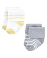 Hudson Baby Boys Cotton Rich Newborn and Terry Socks