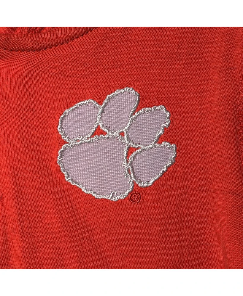 Toddler Boys Colosseum Orange, Heather Gray Clemson Tigers Poppies Hoodie and Sweatpants Set