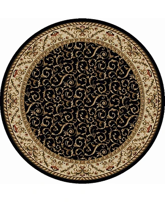 Closeout! Km Home Pesaro 5'3" x 5'3" Round Area Rug