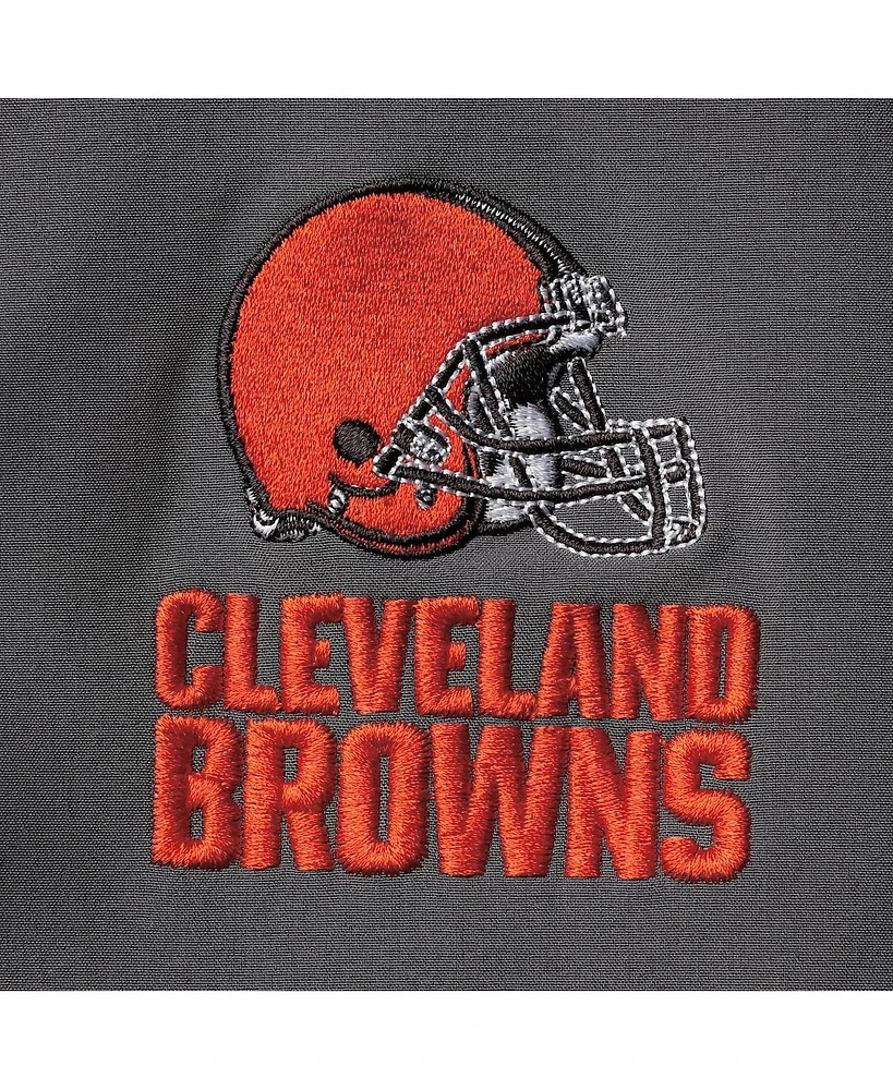 Men's Dunbrooke Charcoal Cleveland Browns Sonoma Softshell Full-Zip Jacket