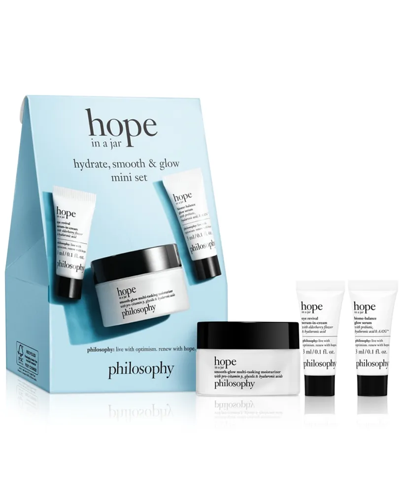 philosophy 3-Pc. hope in a jar hydrate, smooth & glow mini set