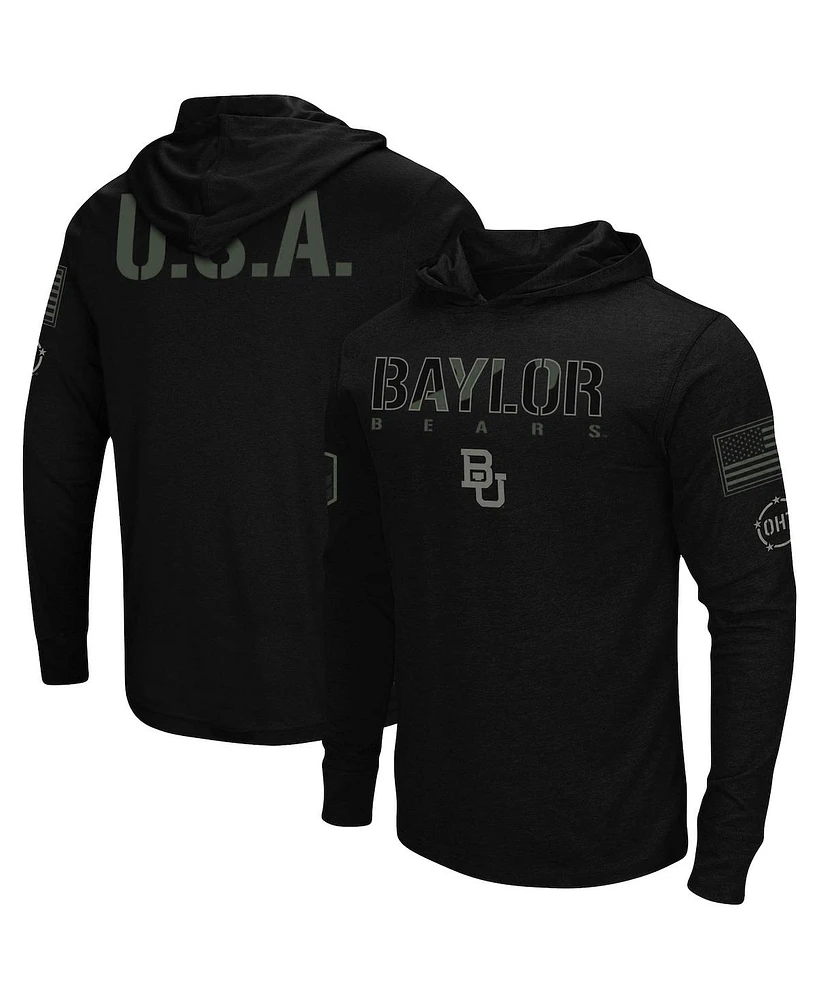 Men's Black Baylor Bears Oht Military-Inspired Appreciation Hoodie Long Sleeve T-shirt