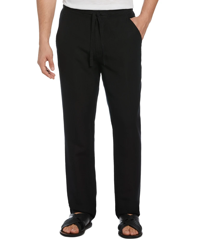 Cubavera Men's Big & Tall Linen Blend Core Drawstring Pant