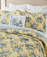 Laura Ashley Linley Cotton Reversible 3-Pc. Quilt Set, Full/Queen