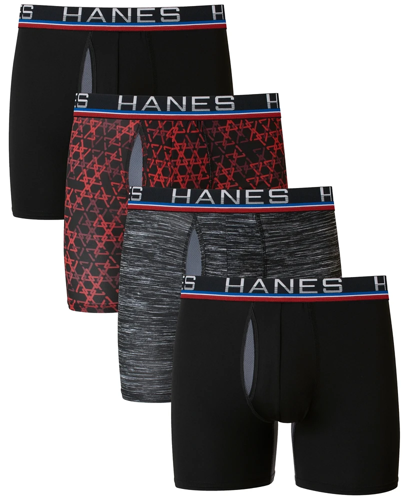Hanes Men's Ultimate 4pk. Sport Boxer Briefs