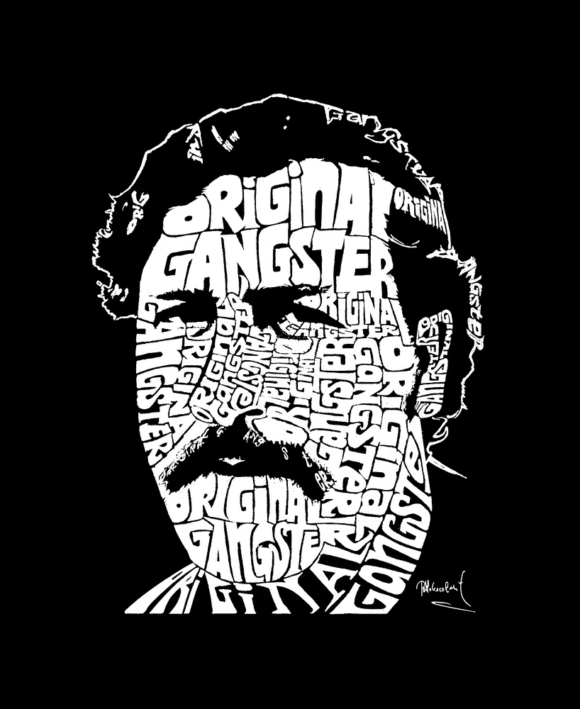 Men's Word Art Long Sleeve Pablo Escobar T-shirt
