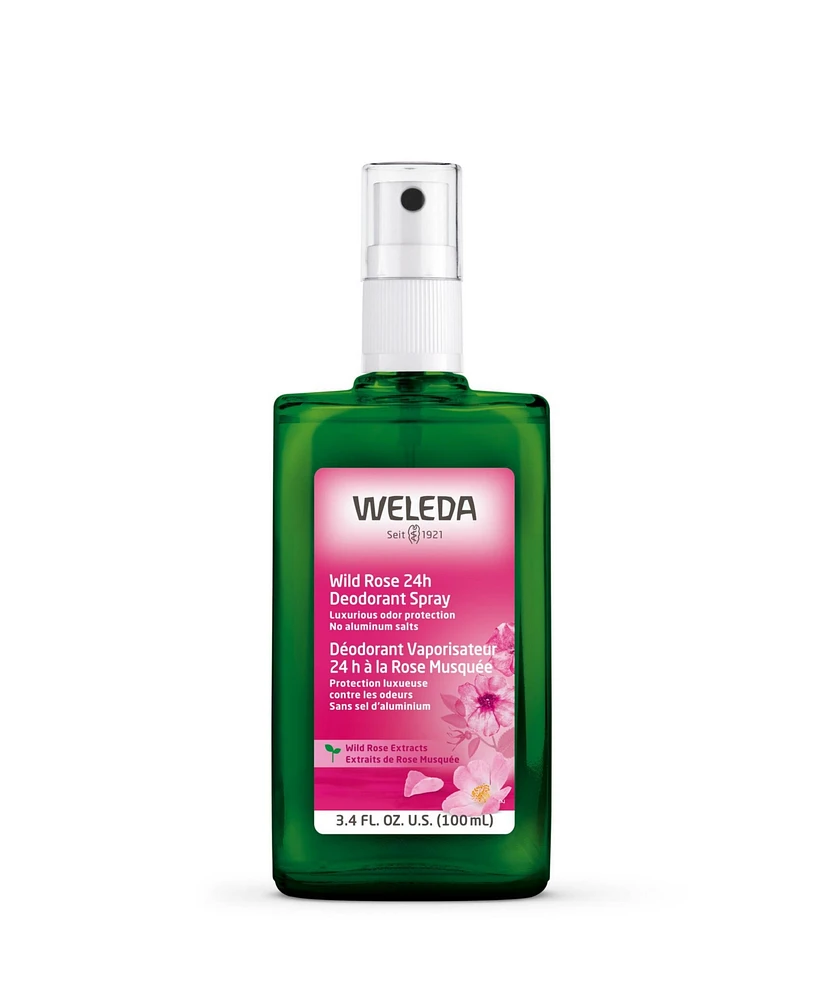 Weleda Wild Rose 24 Hours Deodorant Spray, 3.4 oz