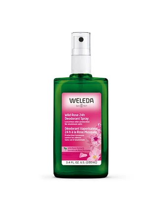 Weleda Wild Rose 24 Hours Deodorant Spray, 3.4 oz