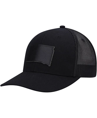 Men's Local Crowns South Dakota Blackout State Patch Trucker Snapback Hat