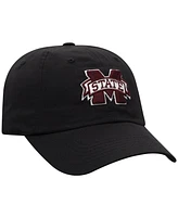 Men's Top of the World Black Mississippi State Bulldogs Staple Adjustable Hat