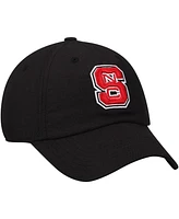 Men's Top of the World Black Nc State Wolfpack Primary Logo Staple Adjustable Hat