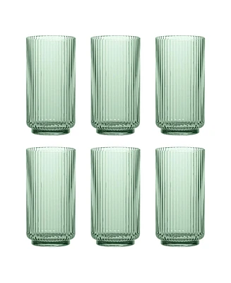 Abode Homewares Mesa Jumbo Premium Acrylic Glasses, Set of 6