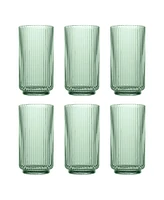 Abode Homewares Mesa Jumbo Premium Acrylic Glasses, Set of 6