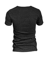 Women's Blue 84 Heathered Black Iowa Hawkeyes 2022 Big Ten Men's Basketball Conference Tournament Champions Locker Room V-Neck T-shirt