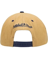 Men's Mitchell & Ness Tan New Jersey Nets Hardwood Classics Wheat Snapback Hat
