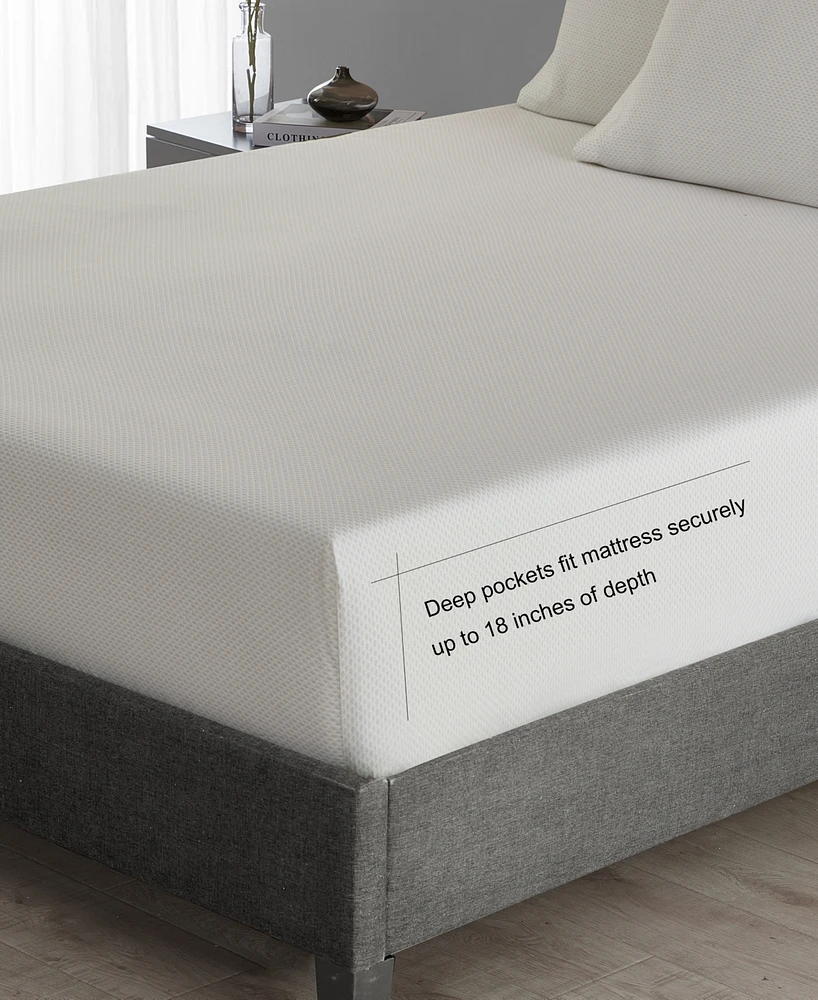 Vera Wang Lace 800 Thread Count Cotton Blend Sateen 4-Pc. Sheet Set