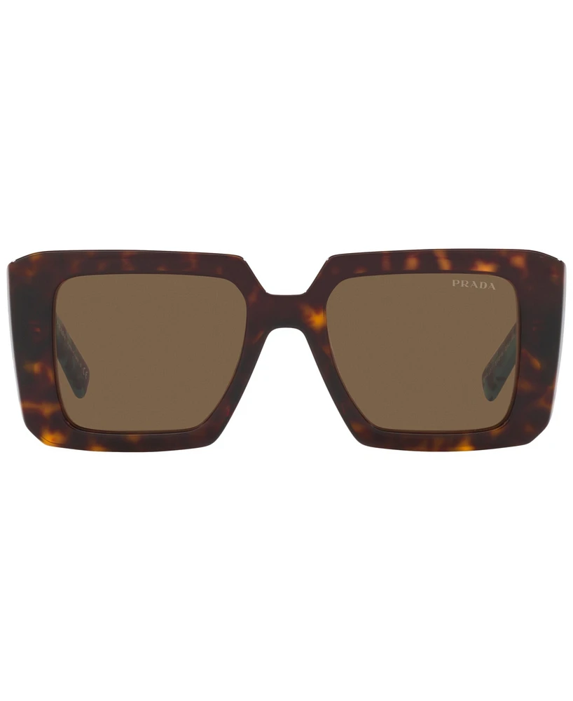 Prada Low Bridge Square Women's Sunglasses, Pr 23YSF