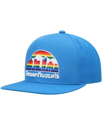 Men's Mitchell & Ness Royal Denver Nuggets Hardwood Classics Team Ground 2.0 Snapback Hat