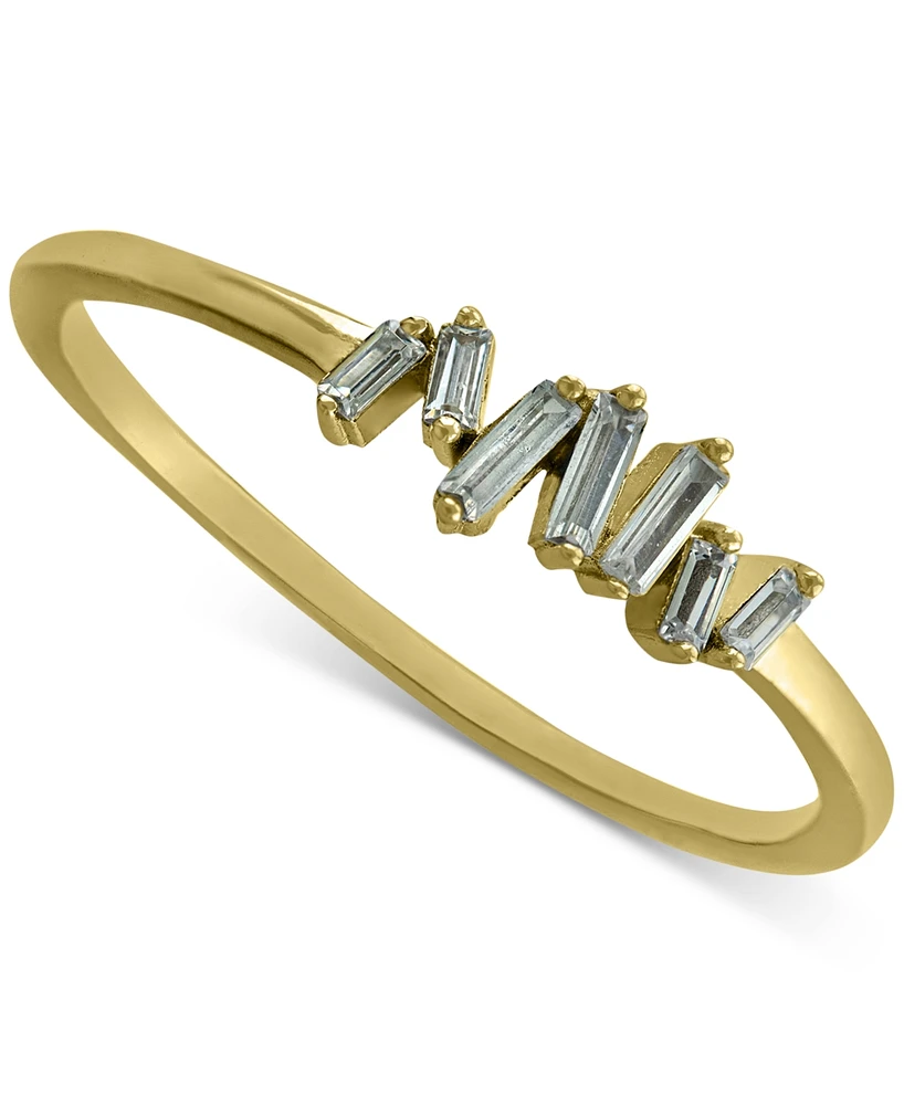 Giani Bernini Cubic Zirconia Baguette Cluster Ring, Created for Macy's
