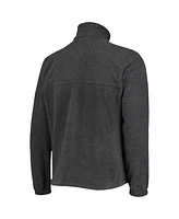 Men's Columbia San Antonio Spurs Heathered Charcoal Flanker Full-Zip Jacket