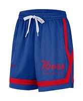 Women's Nike Royal Philadelphia 76ers Crossover Performance Shorts
