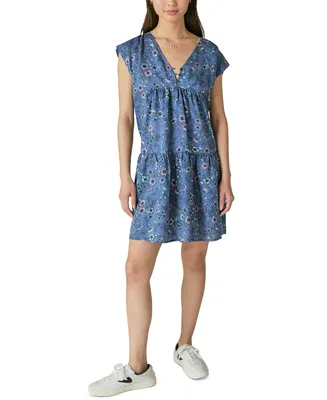 Lucky Brand Women's Floral-Print Mini Dress