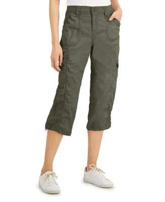 Style & Co Women's Mid-Rise Cargo Capri Pants, Exclusively at Macy's
